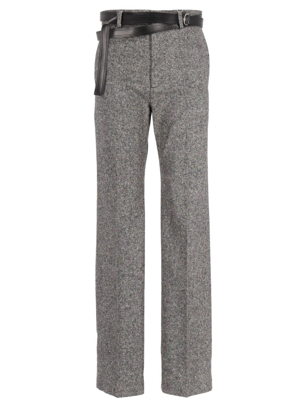 Mm6 Maison Margiela Pleated Trousers - Grey