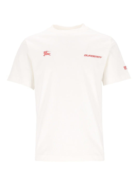 Burberry London Map Cotton T-Shirt - White