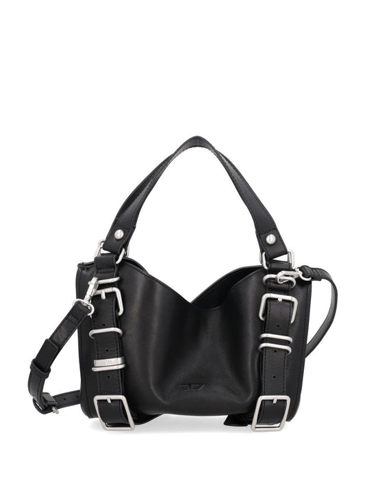 Diesel "D-One" Small Leather Bag - Black
