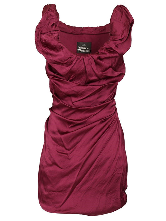 Vivienne Westwood Twisted Ginnie Mini Dress - Bordeaux
