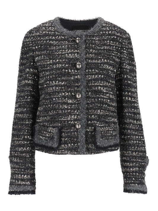 Emporio Armani Blazer With Sequins - Grey