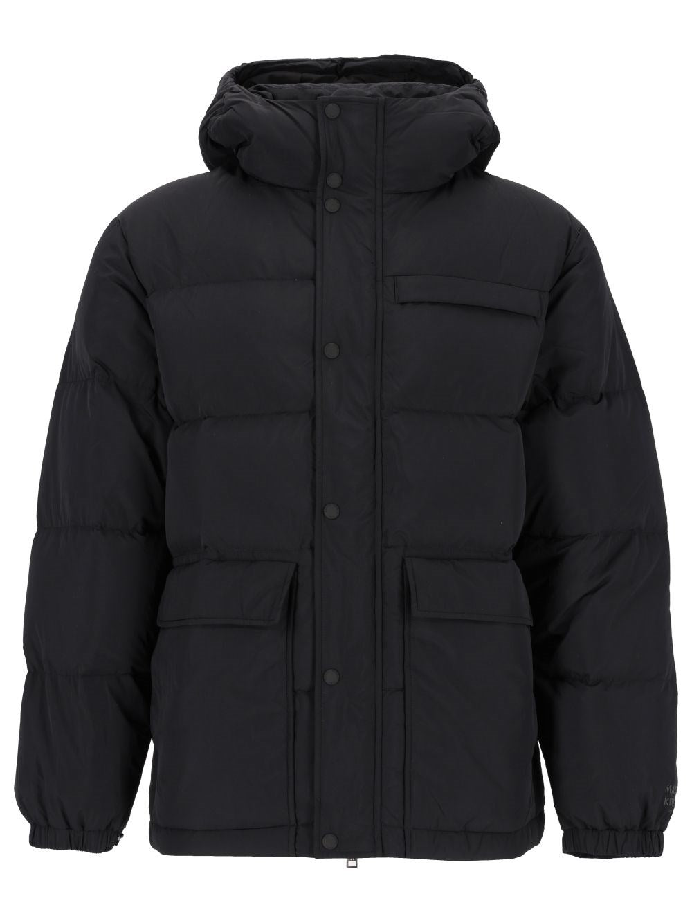 Maison Kitsuné Quilted Down Jacket With Hood - Black