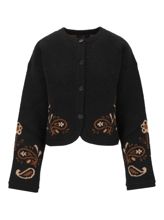 Alanui Island Roots Scarf Jacket - Black
