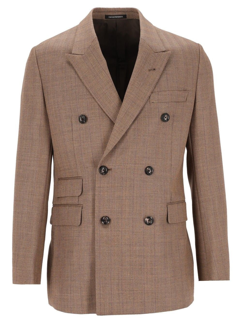 Emporio Armani Lined Blazer - Beige