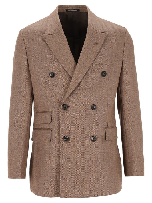 Emporio Armani Lined Blazer - Beige
