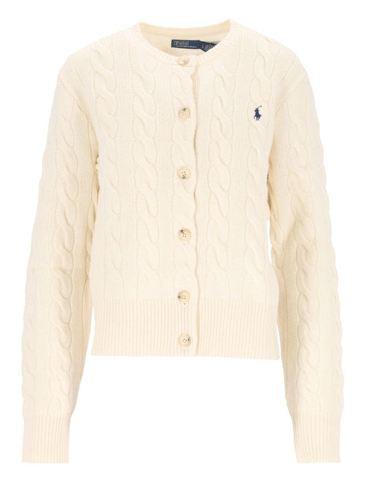 Polo Ralph Lauren Cable Knit Cardigan - Beige