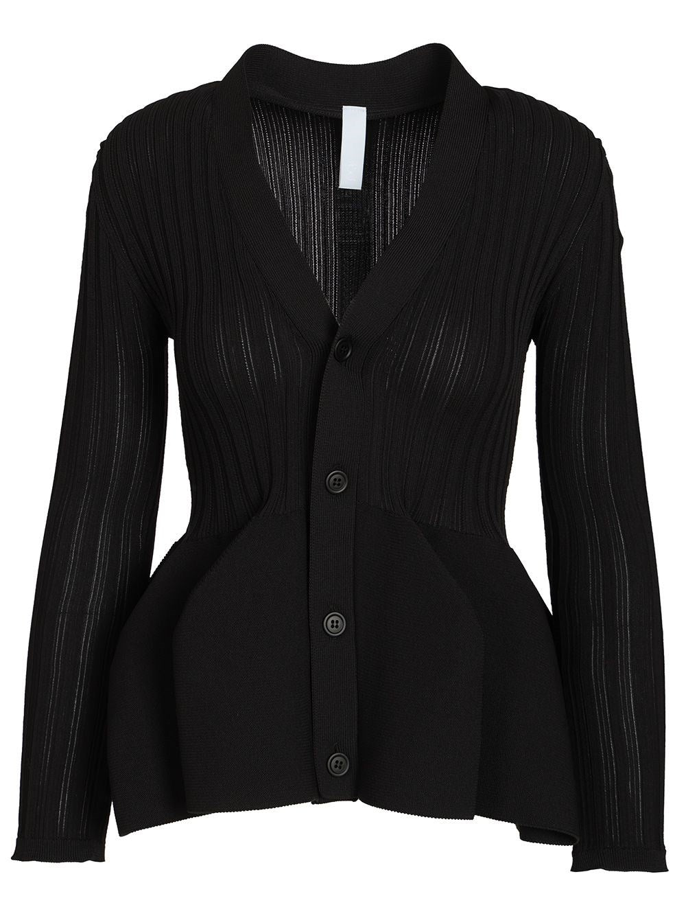 Cfcl "Pottery" Ribbed Cardigan - Black