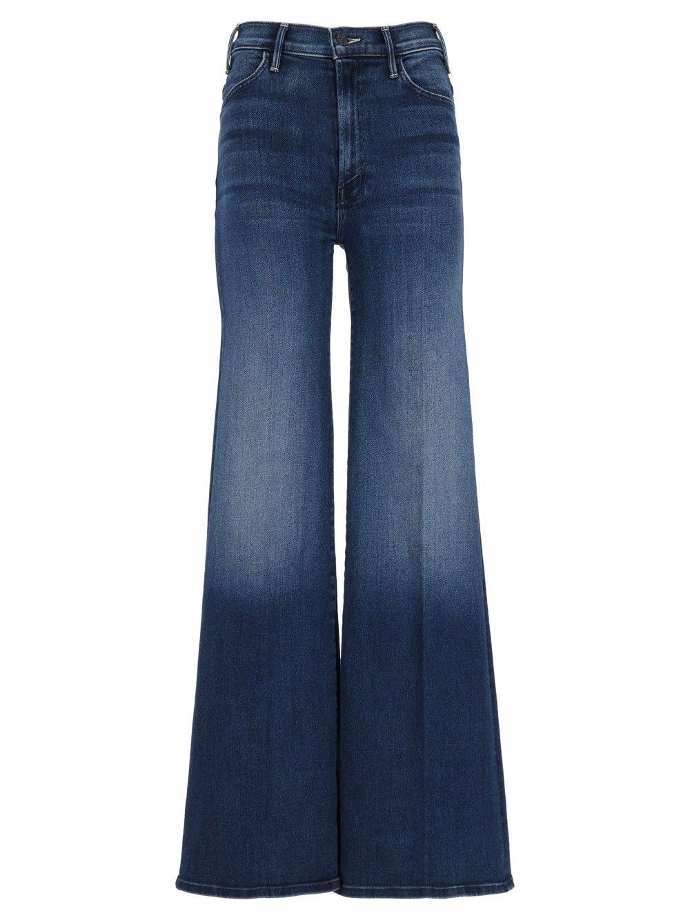 Mother Jeans The Hustler Roller Sneak - Blue
