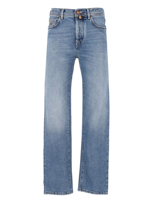 Jacob Cohen "Edo" Stretch Denim Jeans - Sky Blue