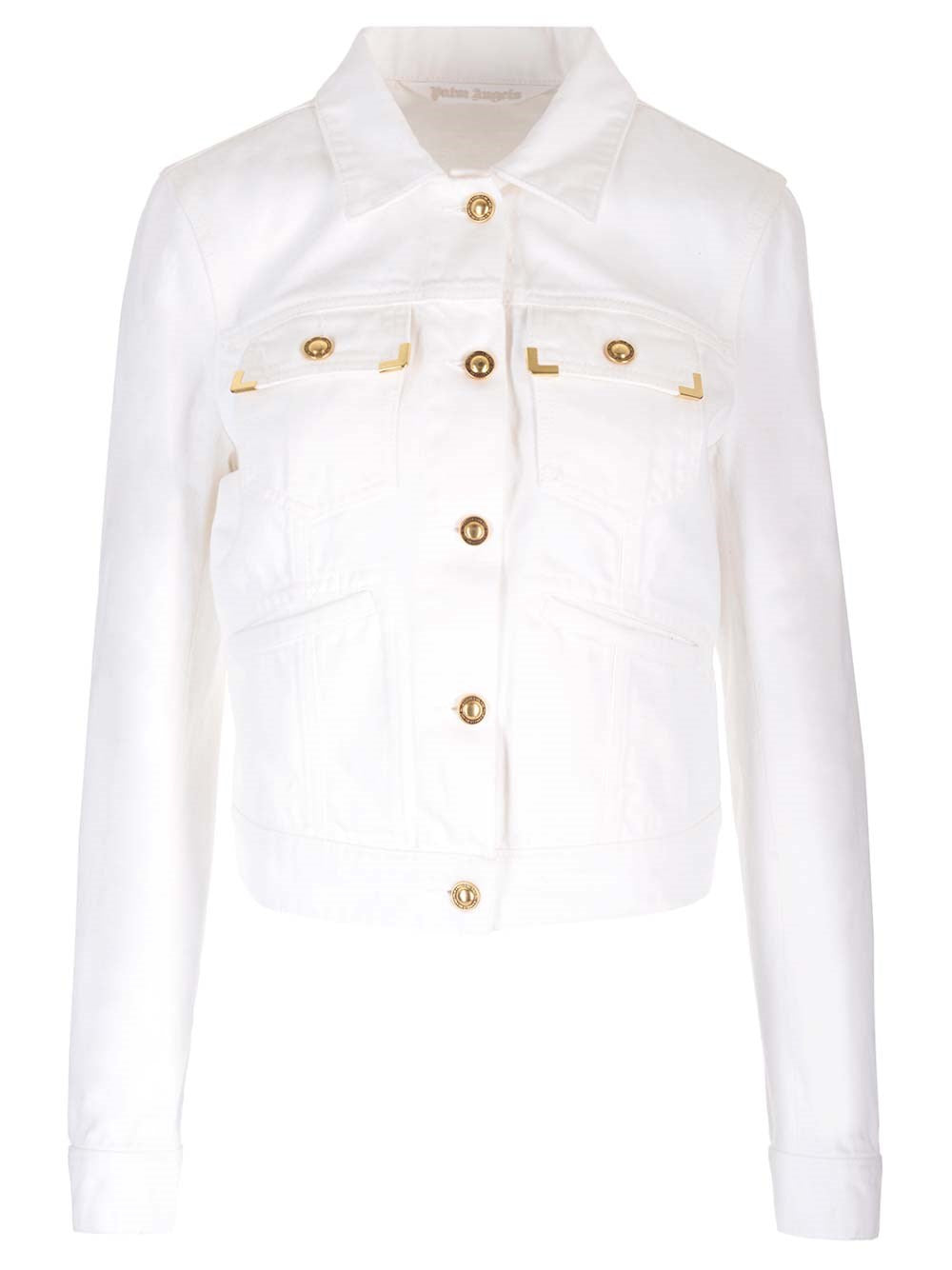 Palm Angels White Denim Jacket