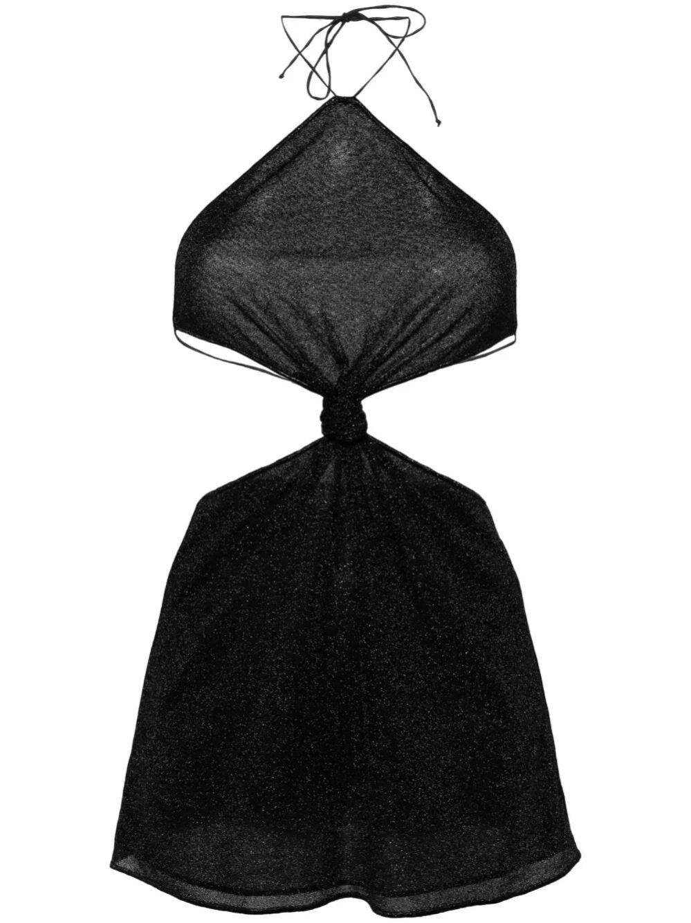 Oseree Mini Dress Lumiére Knot - Black
