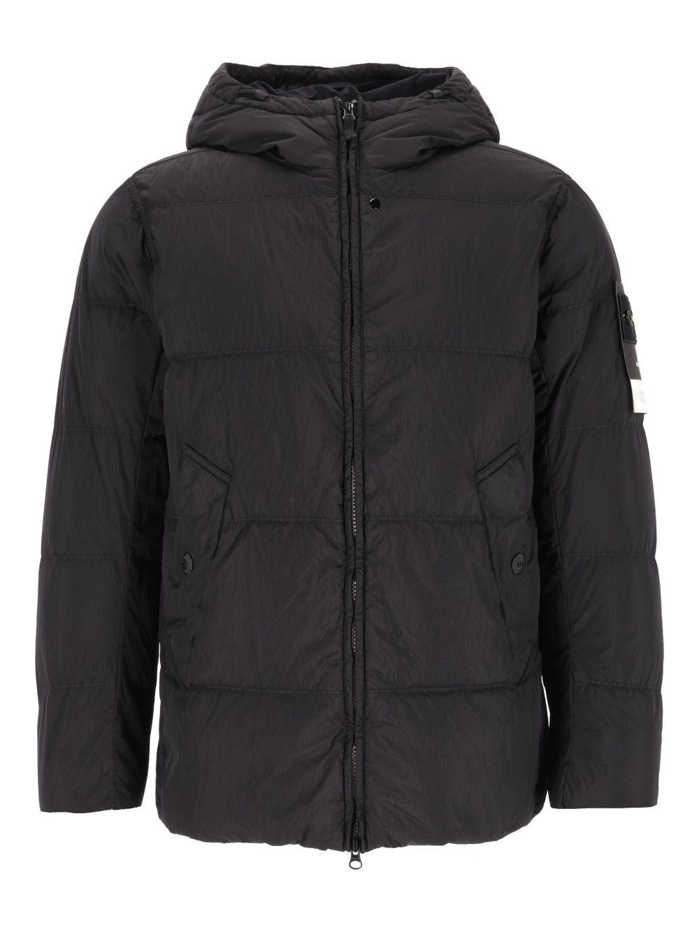 Stone Island Down Jacket - Black