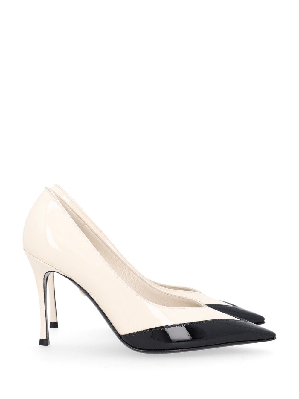 Ferragamo Two-Tone Pumps - White