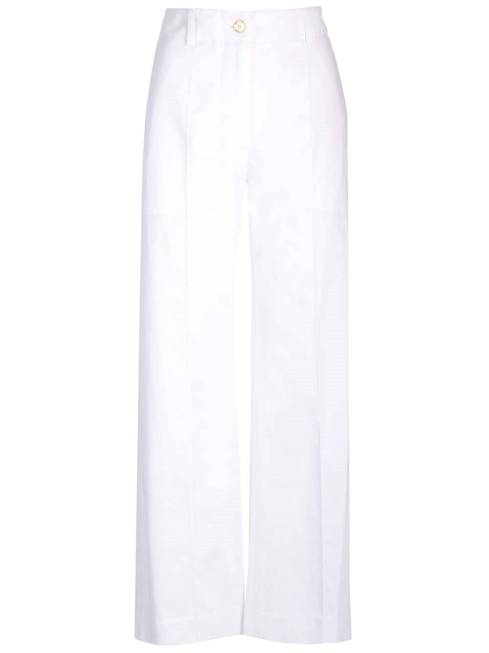 Patou "Iconic" Gabardine Trousers - White