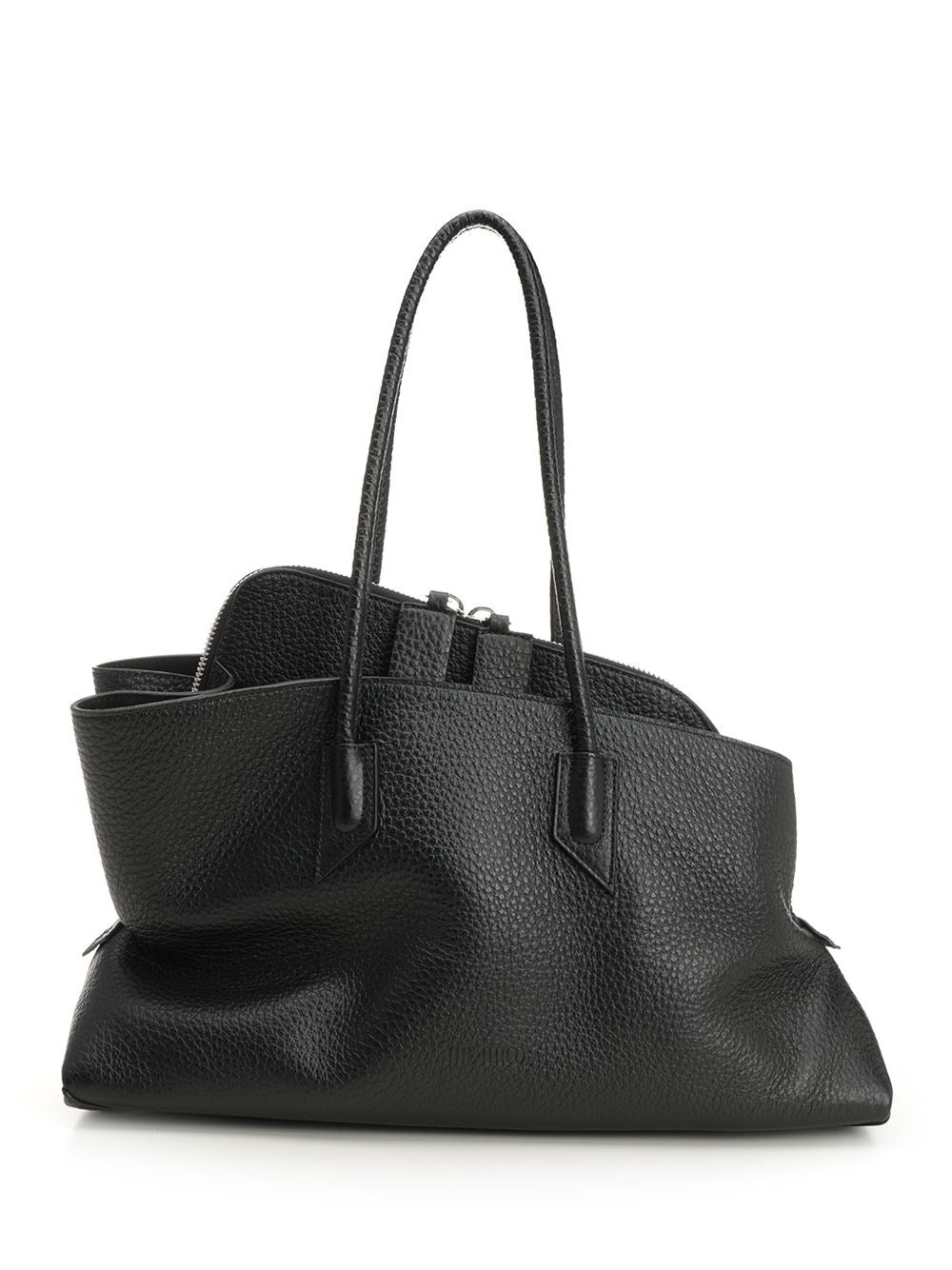 The Attico "La Passeggiata" Medium Shoulder Bag - Black
