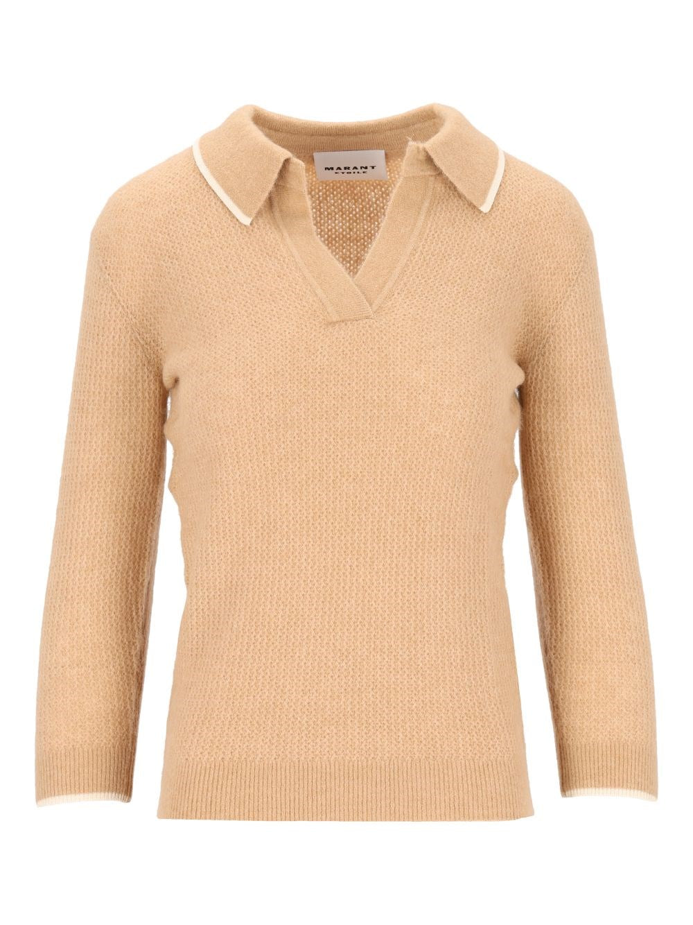 Marant Etoile "Nathalie-Gb" Polo Shirt - Beige