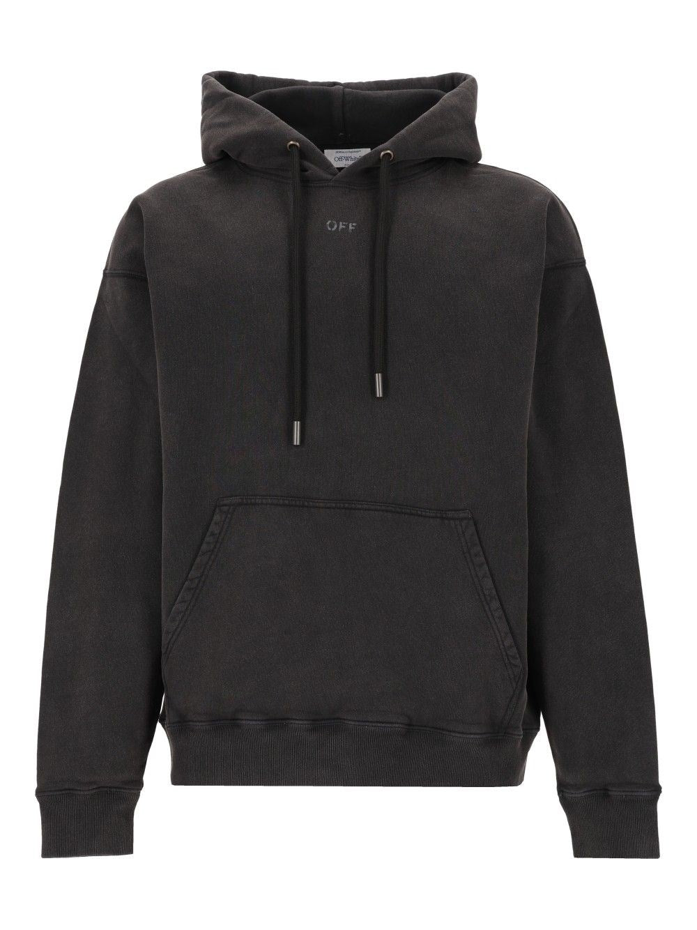 Off-White Swimming Face Hoodie - Black