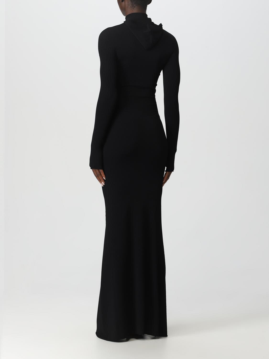 Off White Dress Woman Black