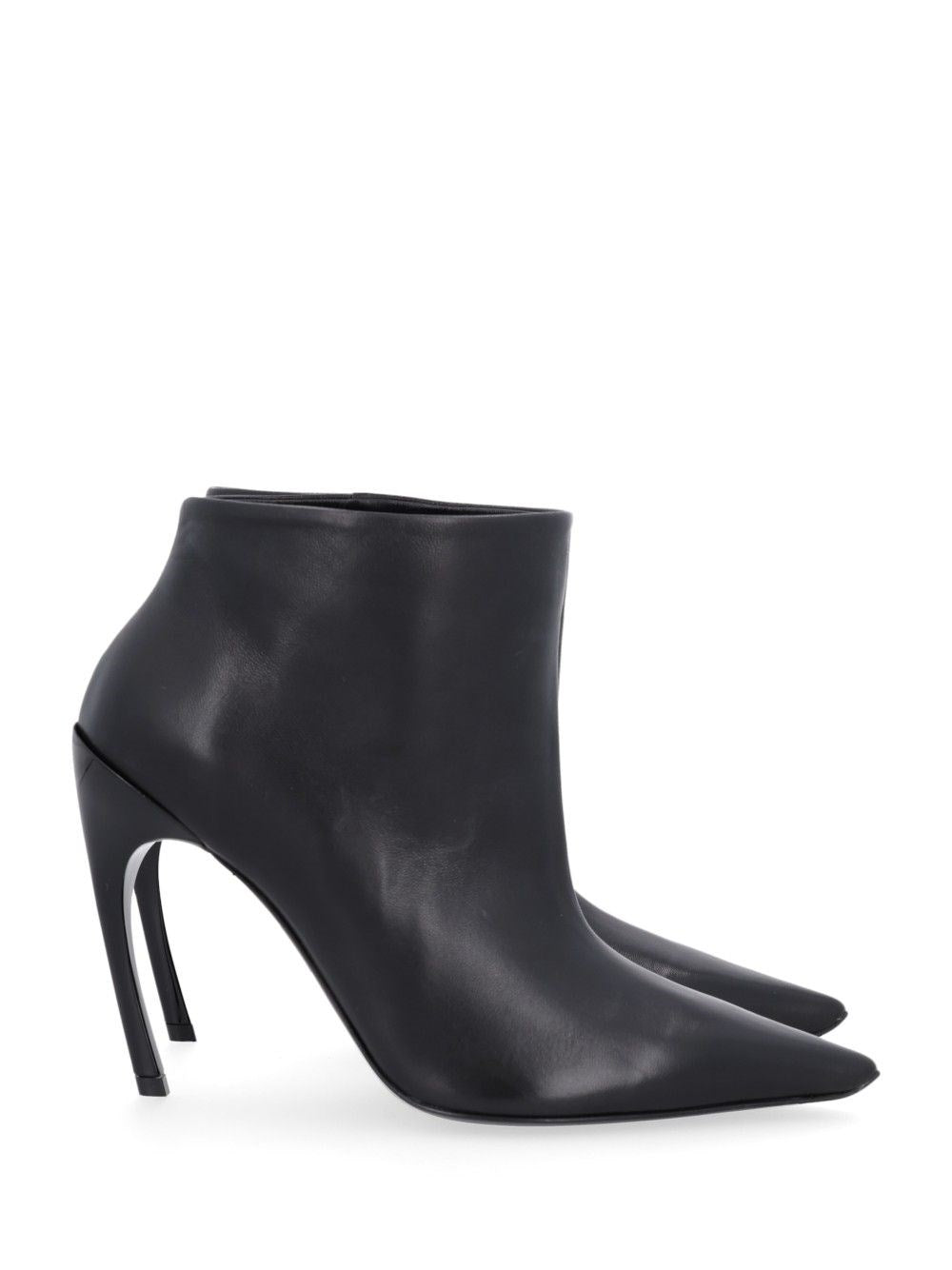 Roger Vivier "Choc" Leather Ankle Boots - Black
