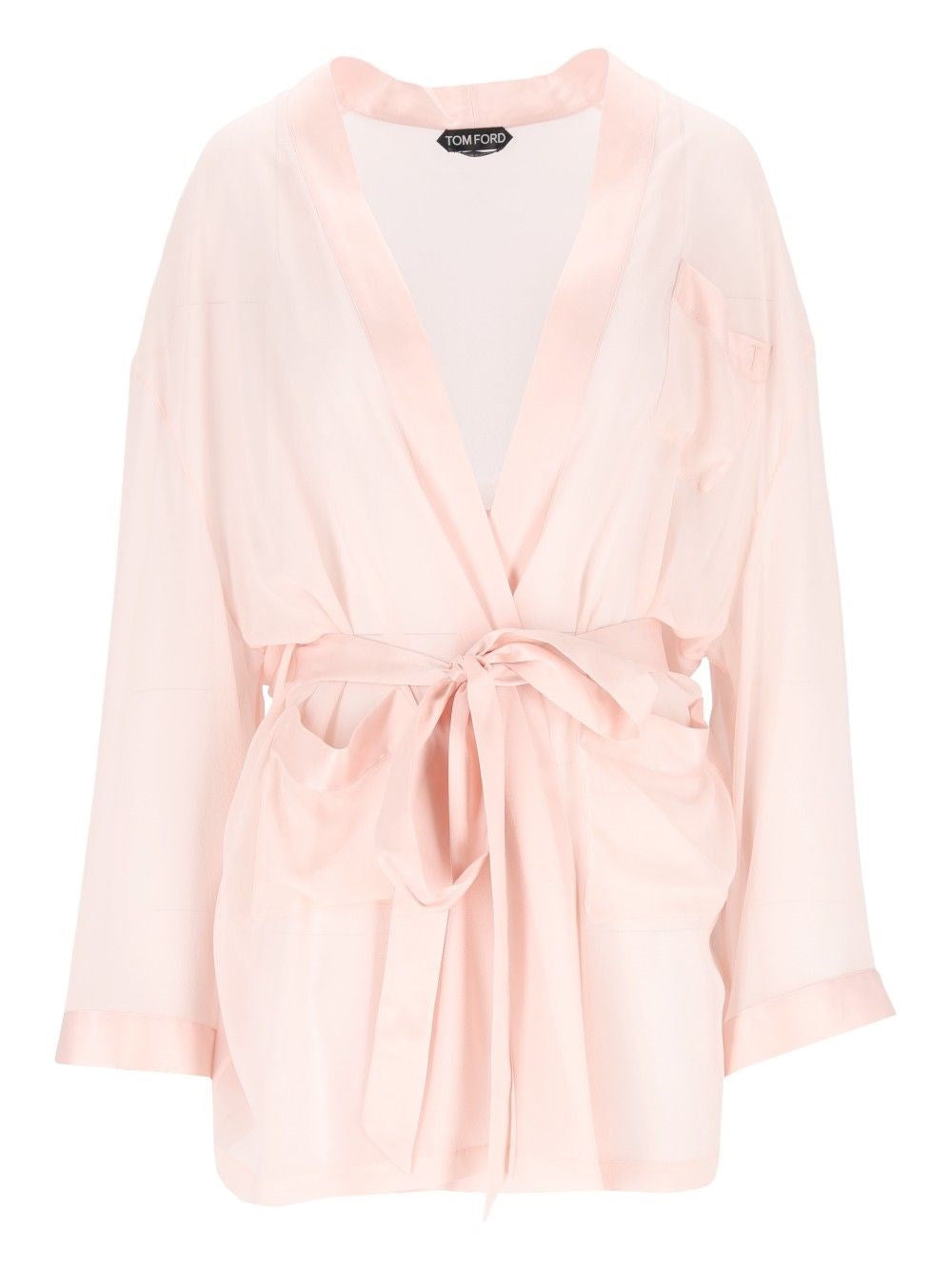 Tom Ford Short Silk Dressing Gown - Rose