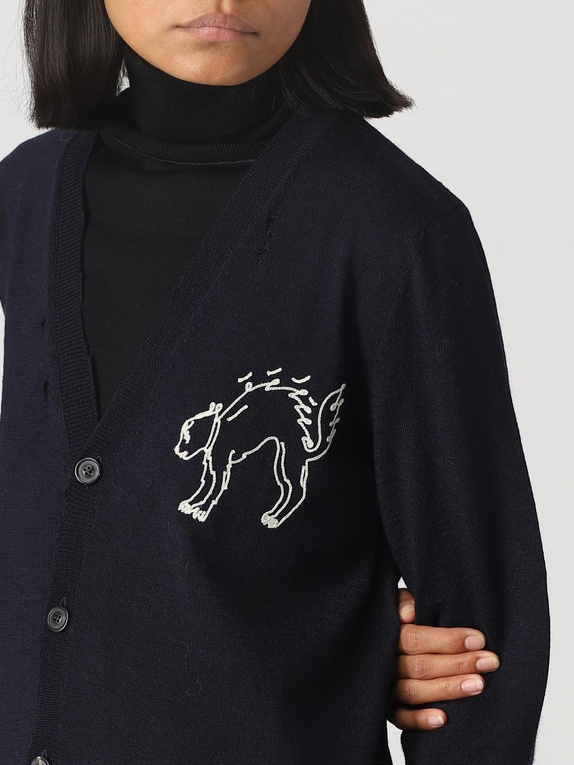 Maison Margiela Sweater Woman Blue