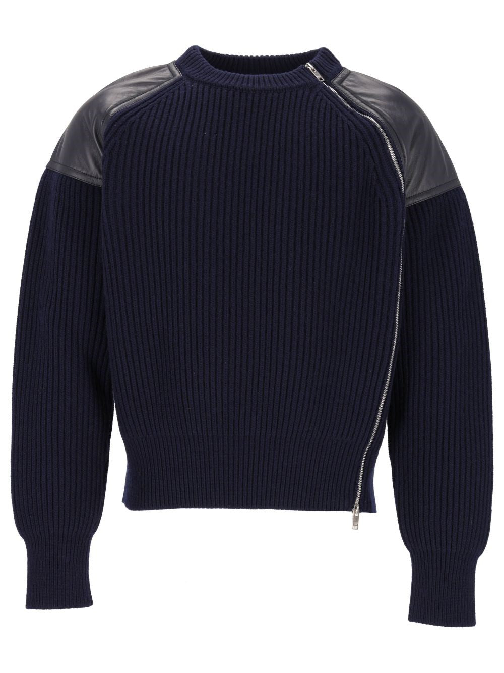 Bottega Veneta English Ribbed Wool And Cashmere Sweater - Blue
