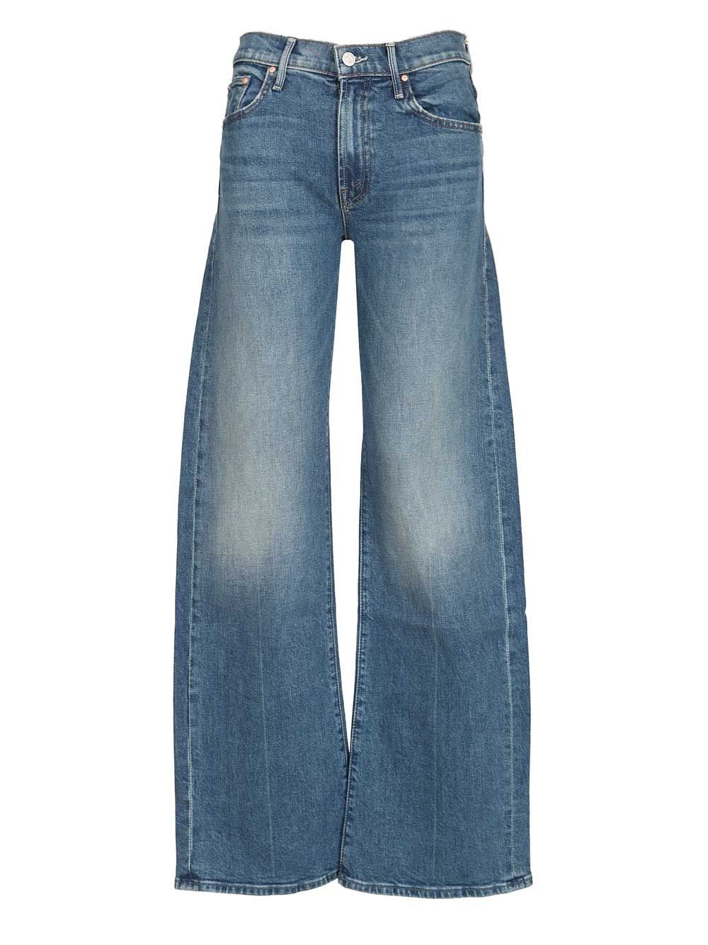Mother Medium Waist Lasso Jeans - Blue