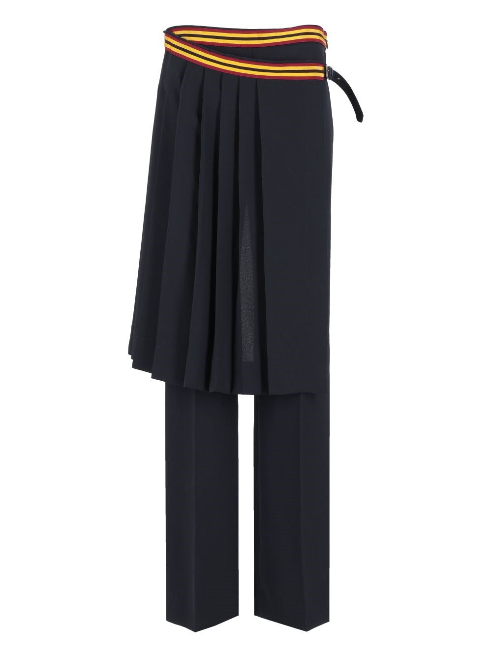 Dries Van Noten Serge Preston Wool Twill Trousers - Blue