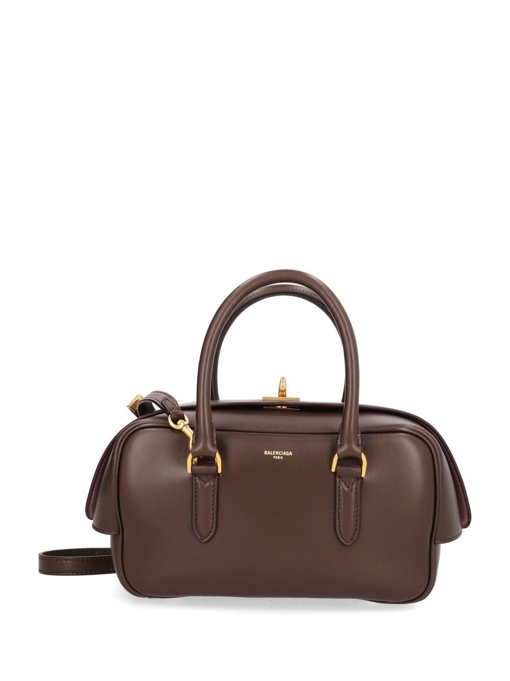 Balenciaga "Le 7 S" Bowling Bag - Brown