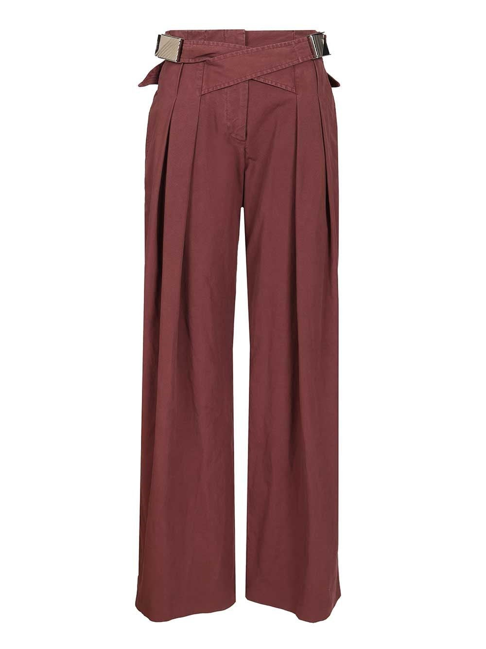 The Attico Canvas Trousers - Viola