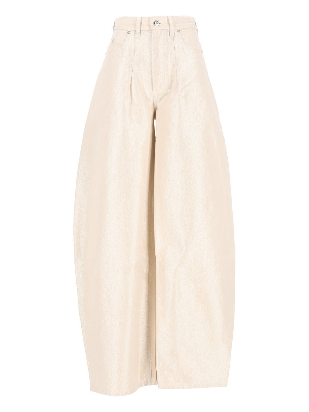Jacquemus Oval De-Nîmes Denim Trousers - White