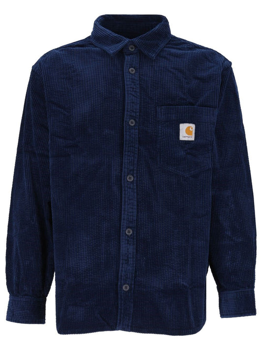 Carhartt Wip "Loyde" Corduroy Shirt - Blue