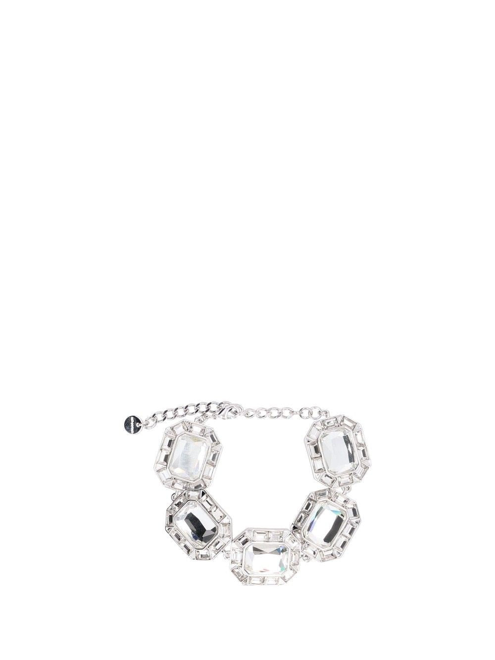 Self-Portrait Crystal Bracelet - Silver