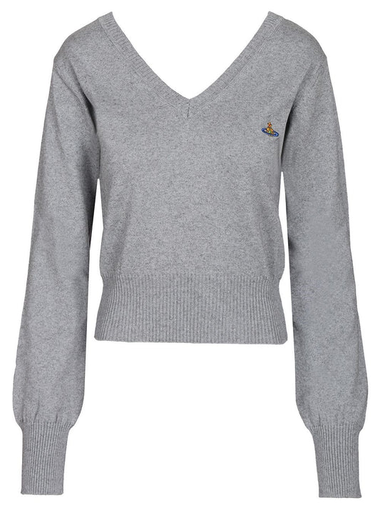 Vivienne Westwood Beatrice Cotton And Cashmere Sweater - Grey