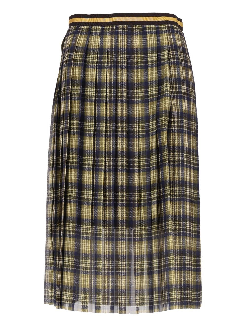 Dries Van Noten Pleated Skirt - Green