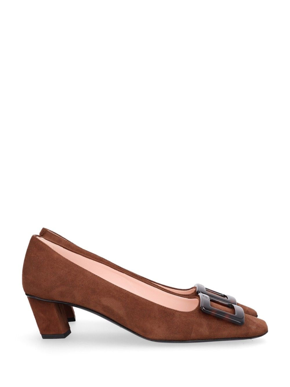 Roger Vivier Belle Vivier Suede Pumps - Brown