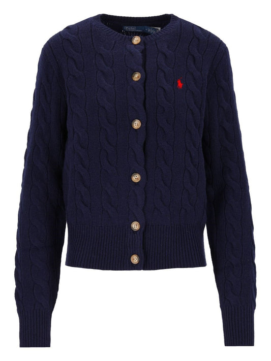 Polo Ralph Lauren Cable Knit Cardigan - Blue
