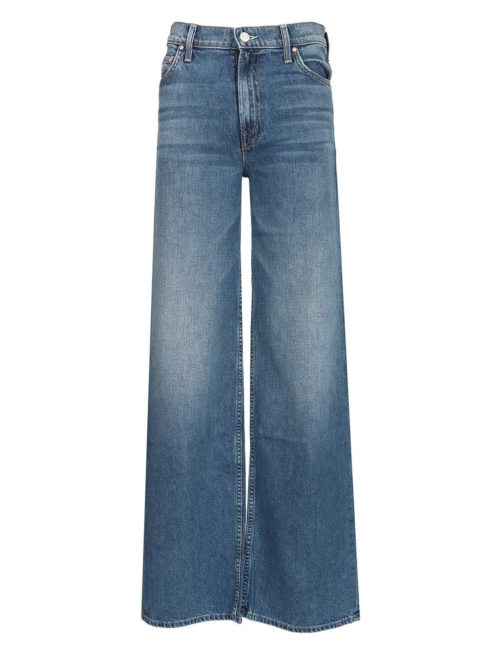 Mother Jeans The Rerun Zip Sneak - Blue