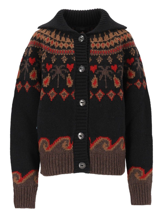 Alanui Sweet Winter Cardigan - Black
