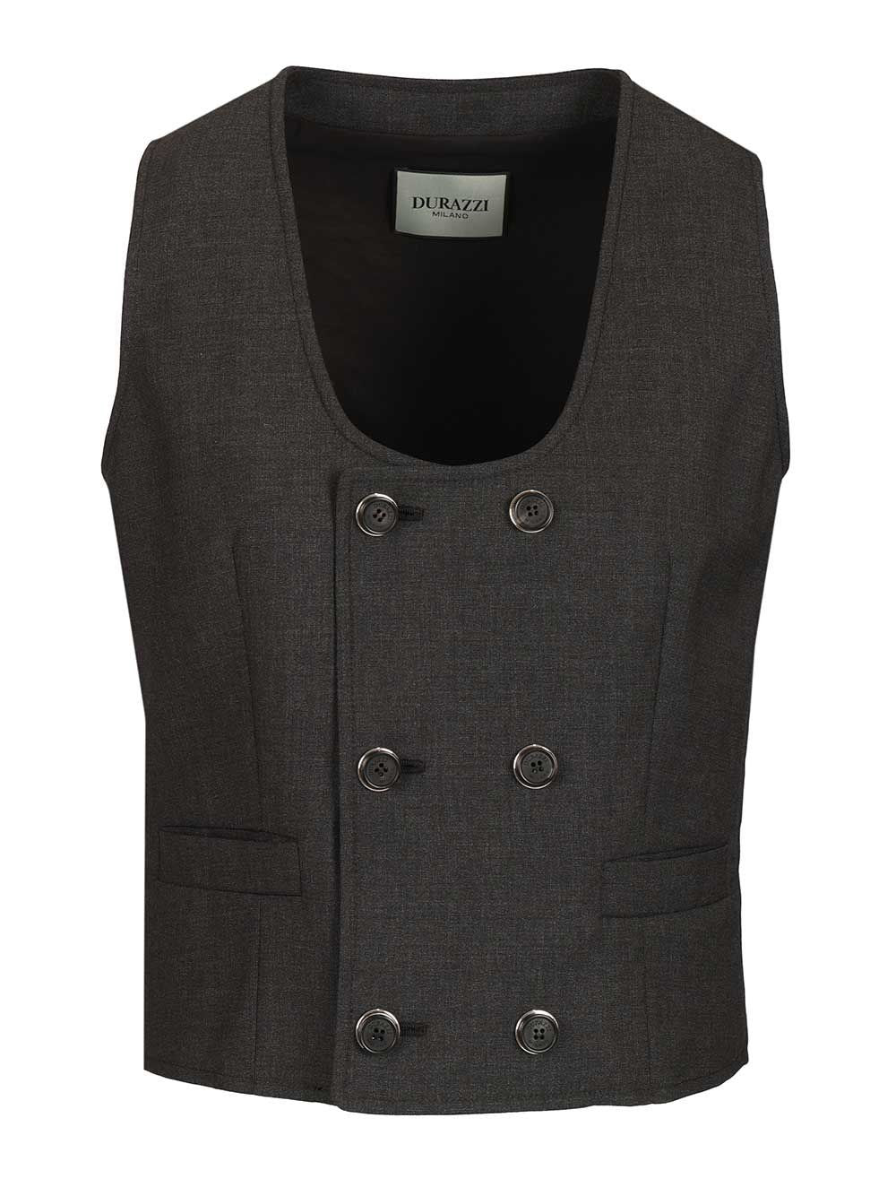 Durazzi Milano Tailored Vest - Grey