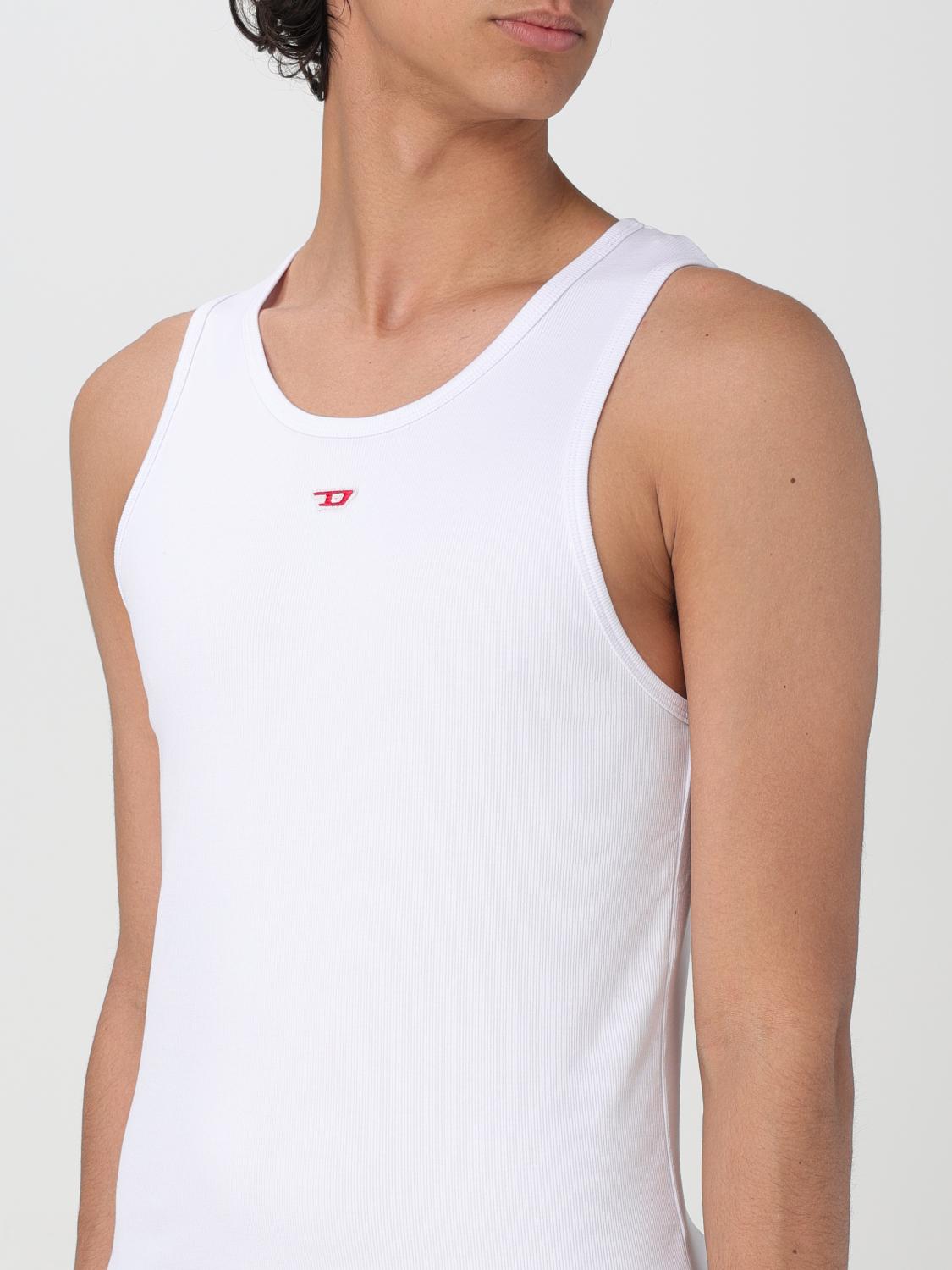 Diesel Tank Top Men White