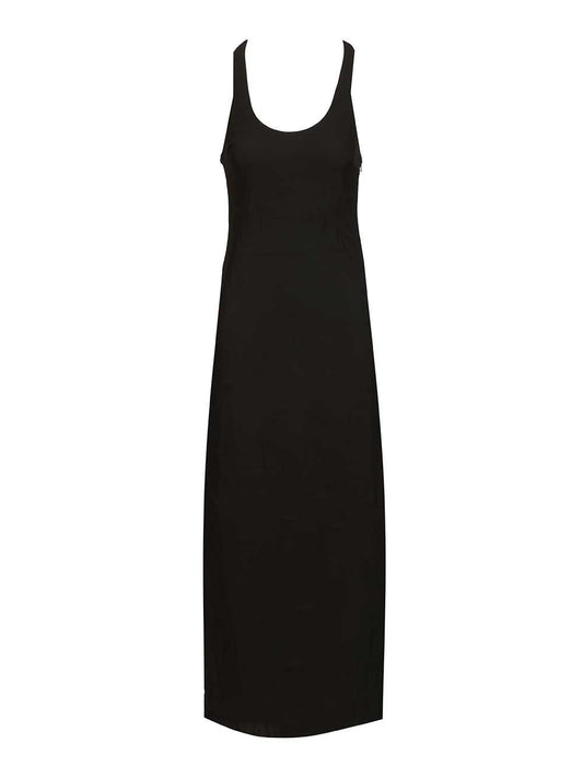 Matteau Dress With Crossed Shoulder Straps - Black