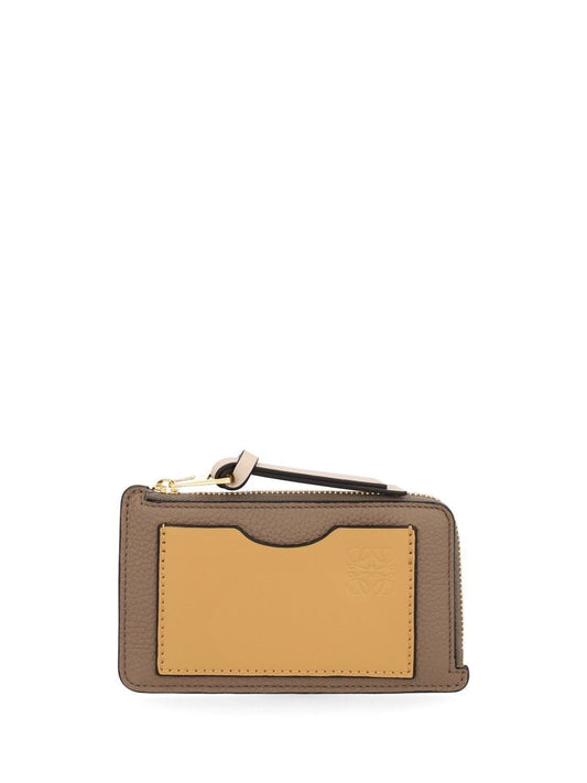 Loewe Coin And Card Holder - Brown