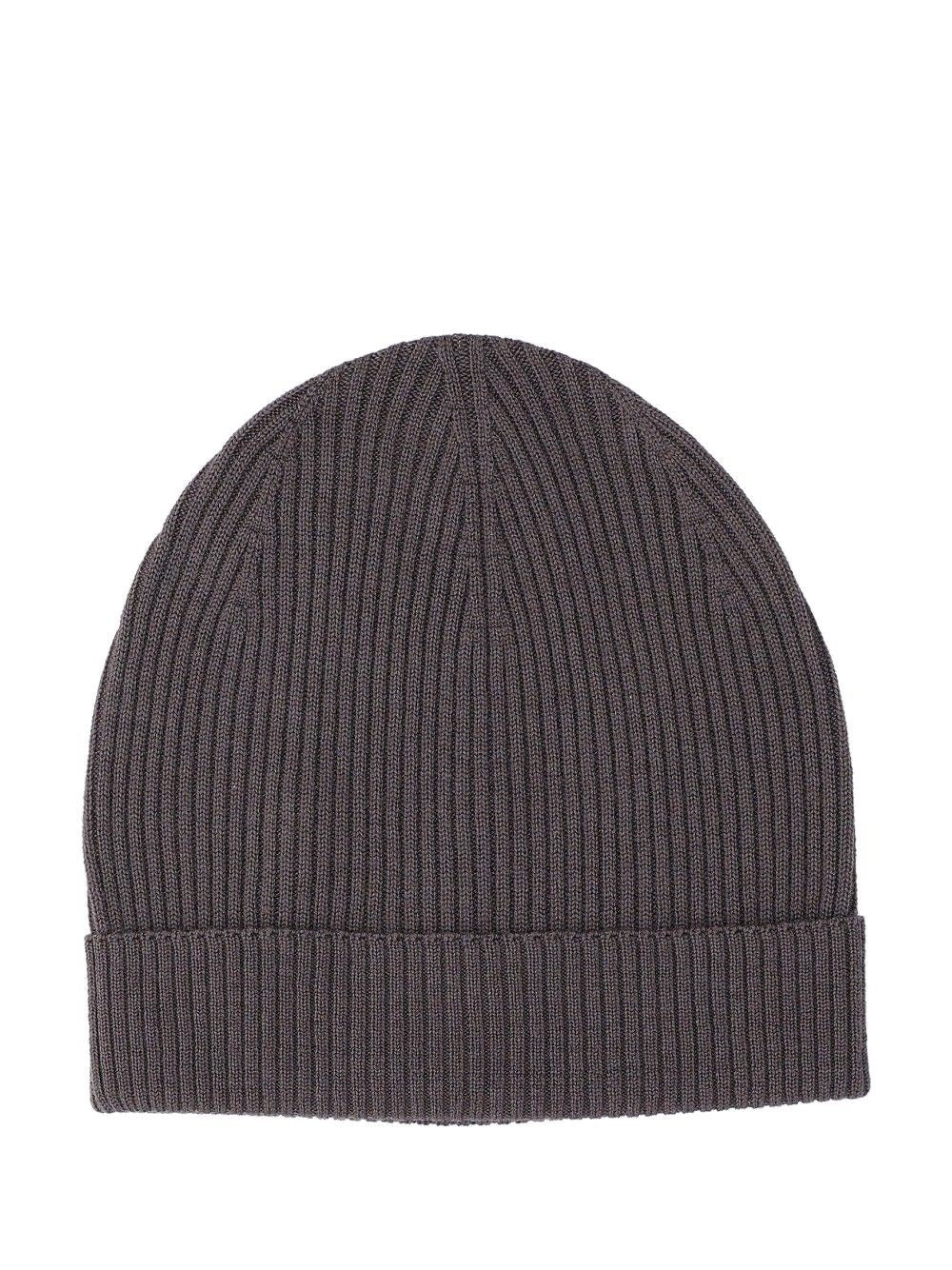 Rick Owens Ribbed Hat - Grey