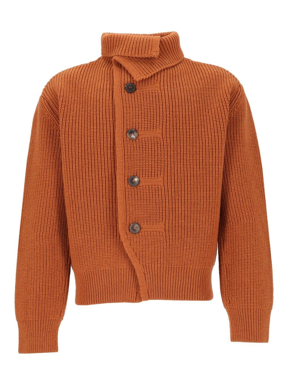 Dries Van Noten Marino Wool Cardigan - Yellow