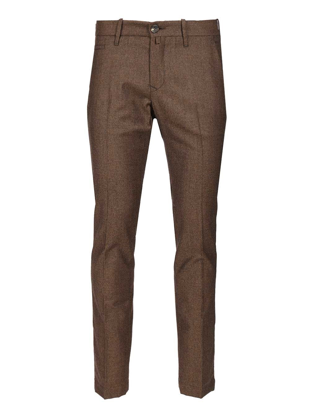 Jacob Cohen Slim Fit Chino Trousers "Bobby" - Brown