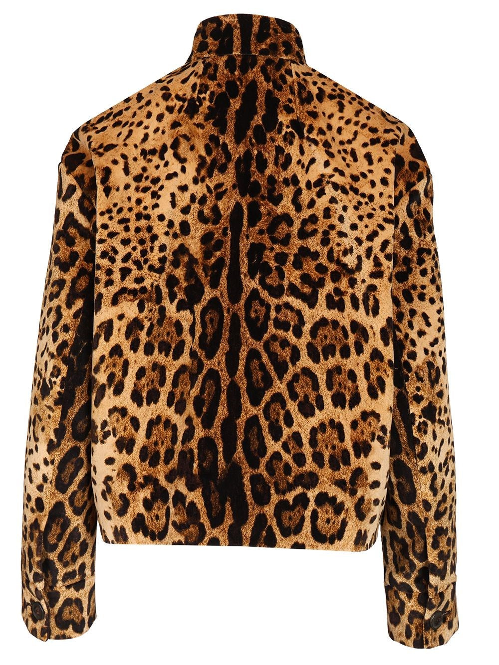 Studio Max Mara Boxy Jacket In Printed Smooth Velvet - Animal Print