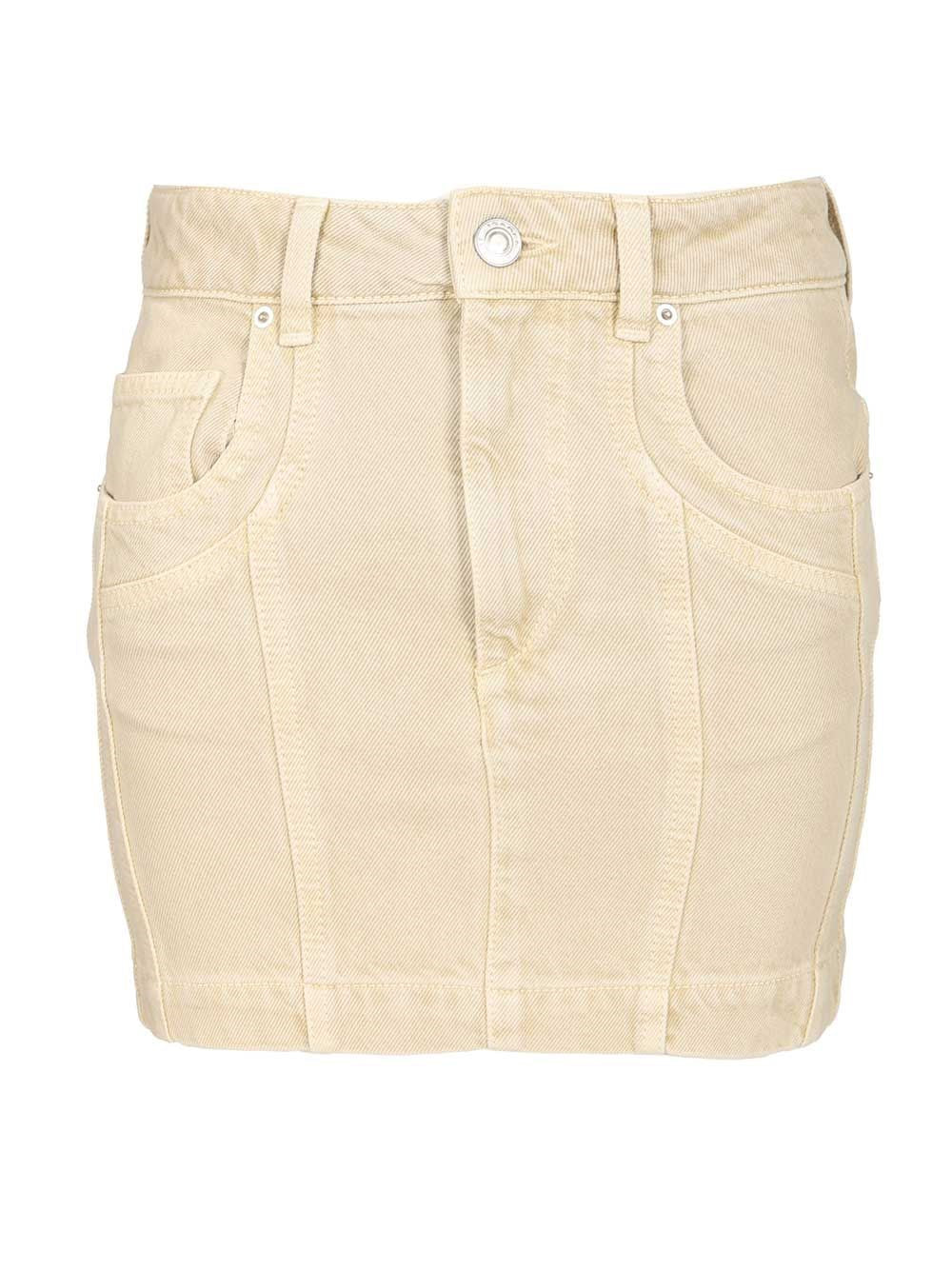 Marant Etoile "Juana" Short Skirt - Beige