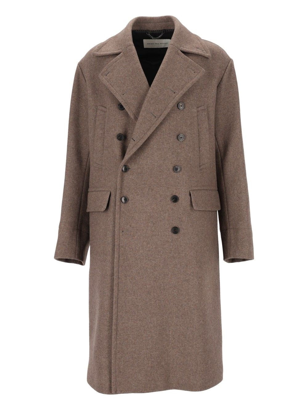 Dries Van Noten Oversized Wool Coat - Grey