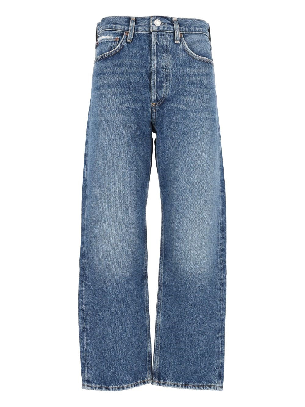 Agolde 90'S Crop Straight Leg Jeans - Blue